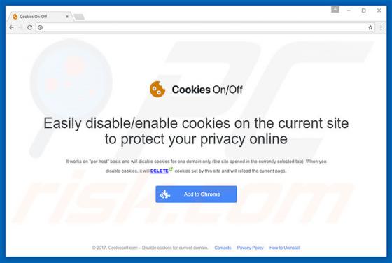 Software publicitario Cookies On-Off