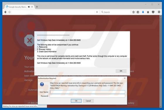 Estafa Call Windows Help Desk Immediately
