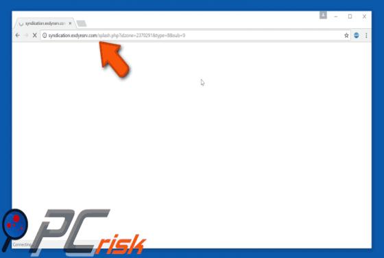 Redireccionamiento a Syndication.exdynsrv.com