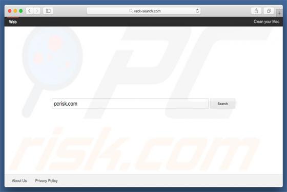 Redireccionamiento a Rack-search.com (Mac)