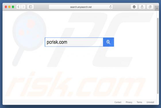 Redireccionamiento a Search.anysearch.net (Mac)