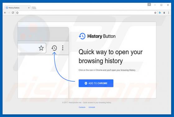 Software publicitario History Button
