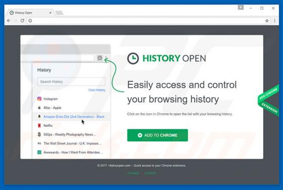 Software publicitario History Open