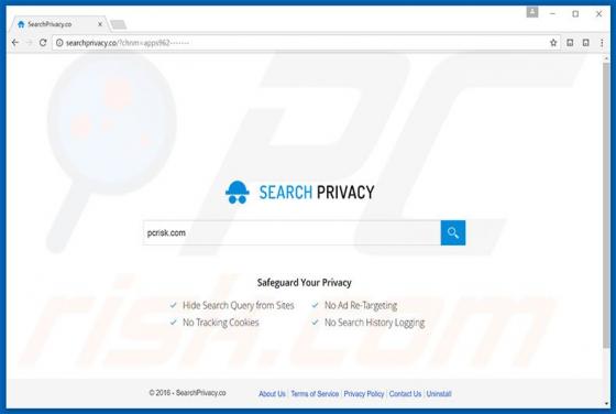 Redireccionamiento a Searchprivacy.co