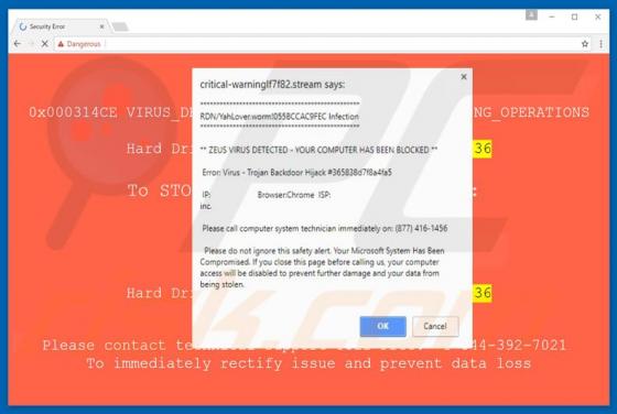 Estafa Error Virus - Trojan Backdoor Hijack