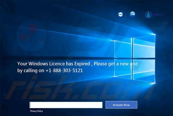 Estafa Your Windows Licence Has Expired