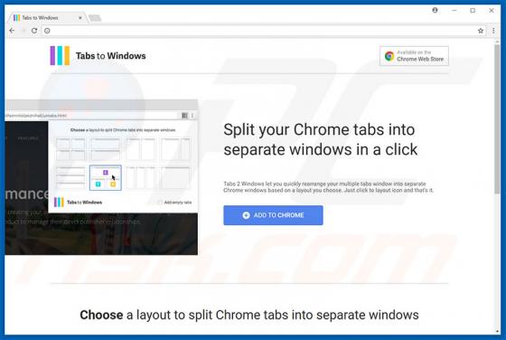 Software publicitario Tabs To Windows