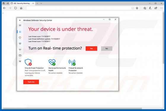 Estafa Your Device Is Under Threat