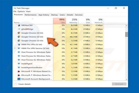 Virus Chrome.exe