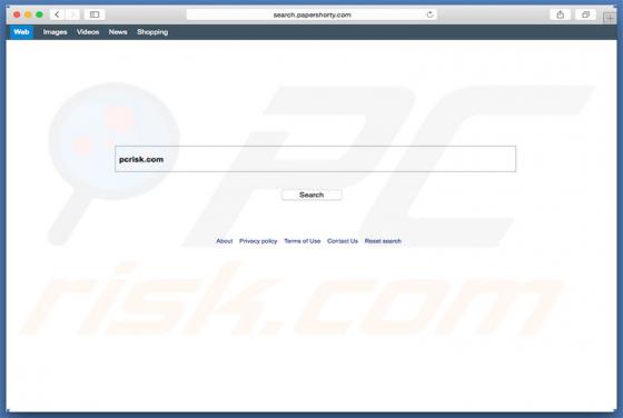 Redireccionamiento a Search.papershorty.com (Mac)