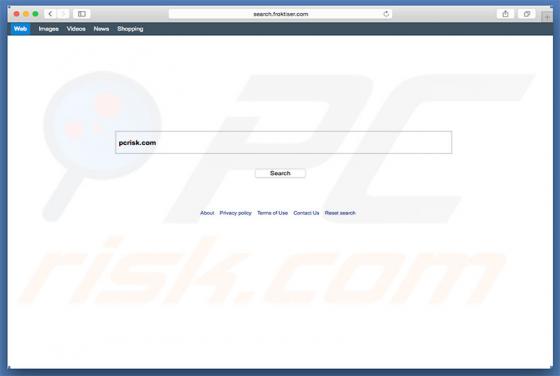 Redireccionamiento a Search.froktiser.com (Mac)