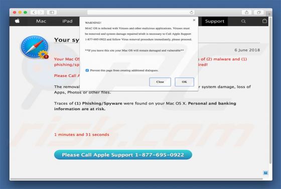 Estafa Please Call Apple Support (Mac)