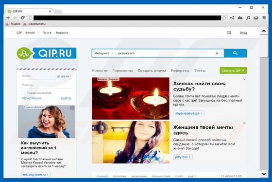 Redireccionamiento a QIP.ru