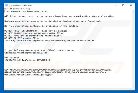 Virus encriptador BitPaymer