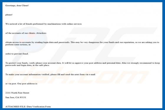 Virus PayPal por e-mail