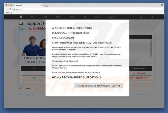 Estafa Apologies For Interruption! POP-UP (Mac)