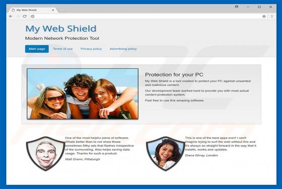 Anuncios de My Web Shield