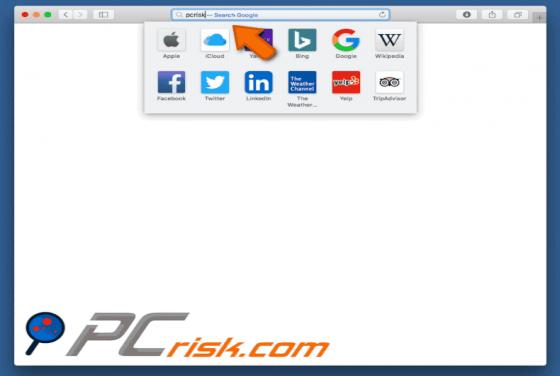 Redireccionamiento a Spidersearchshop.com (Mac)