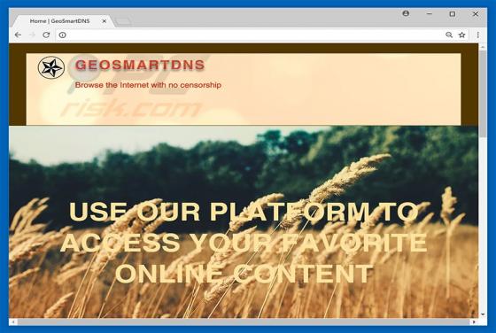 Software publicitario GeoSmartDNS