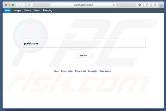 Redireccionamiento a Search.pensirot.com (Mac)