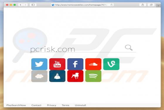 Redireccionamiento a Homesweeklies.com (Mac)