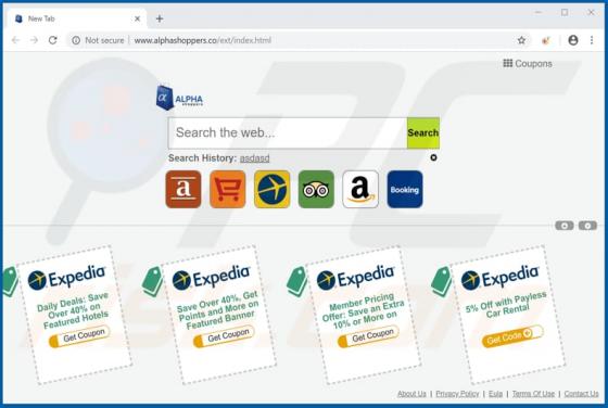 Redireccionamiento a Alphashoppers.co