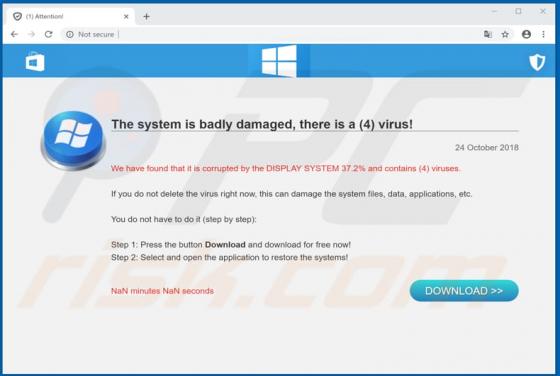 Estafa The System Is Badly Damaged POP-UP