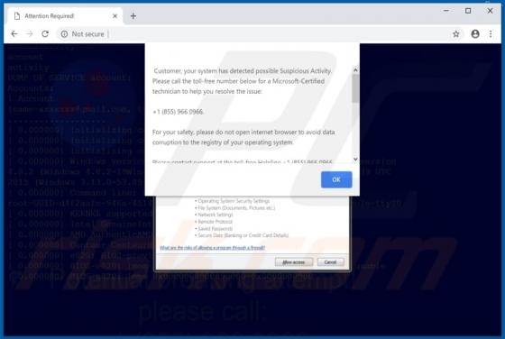 Estafa System Firewall Has Blocked Some Features