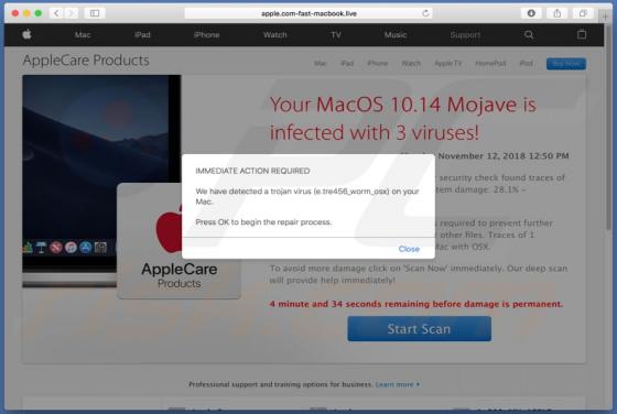Estafa Your MacOS 10.14 Mojave Is Infected With 3 Viruses! (Mac)