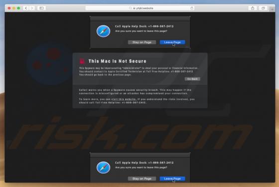 Estafa This Mac Is Not Secure POP-UP (Mac)