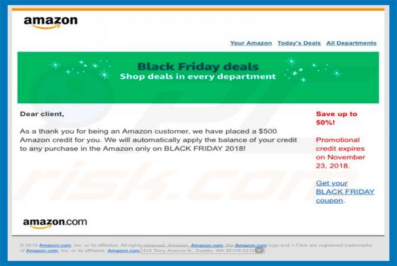 Virus por e-mail Amazon