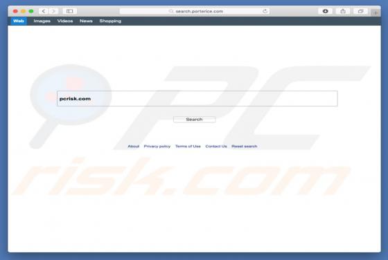 Redireccionamiento a Search.porterice.com (Mac)