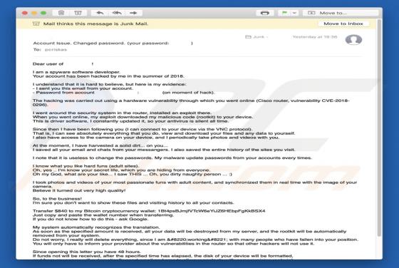 Correo fraudulento I Am A Spyware Software Developer