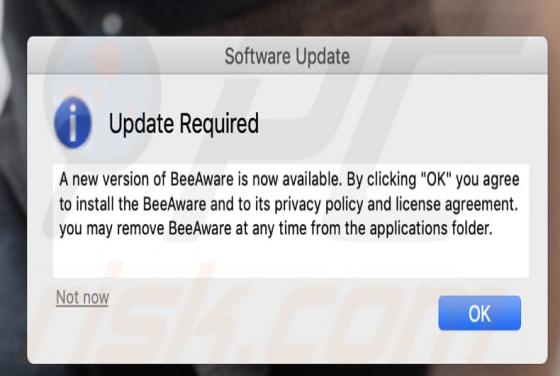 Software publicitario BeeAware (Mac)