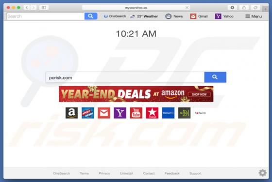 Redireccionamiento a Mysearches.co (Mac)