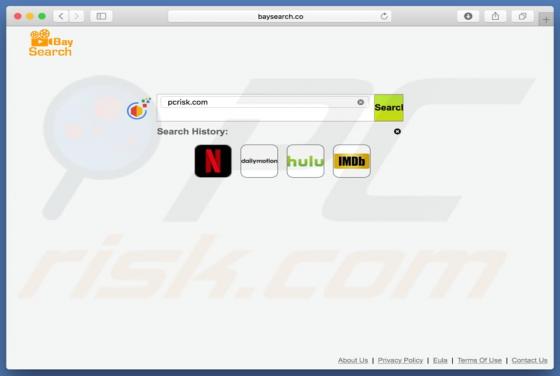 Redireccionamiento a Baysearch.co (Mac)