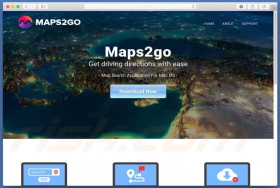 Software publicitario Maps2Go (Mac)