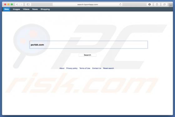 Redireccionamiento a Search.byomlapp.com (Mac)