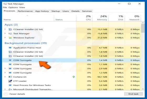 Virus COM Surrogate