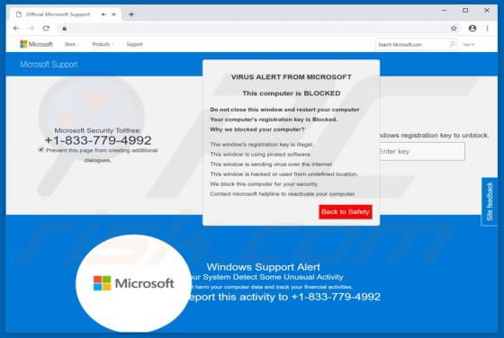Estafa en ventana emergente Windows Protected Your PC