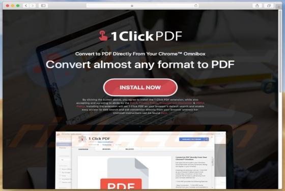 Software publicitario 1 Click PDF (Mac)