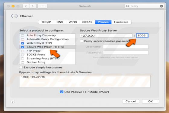 Virus Proxy (Mac)