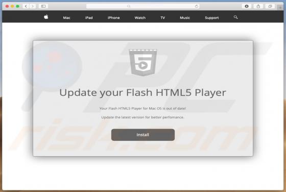 Software publicitario F5 Player (Mac)