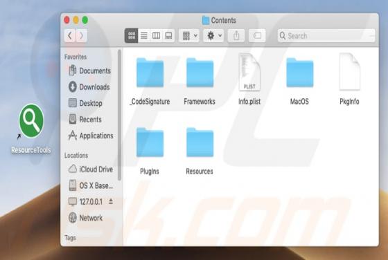 Software publicitario Resourcetools (Mac)