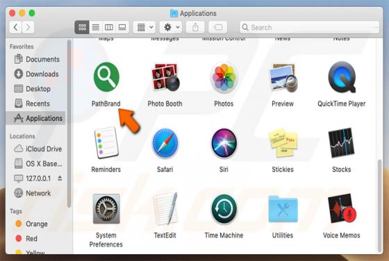 Software publicitario PathBrand (Mac)