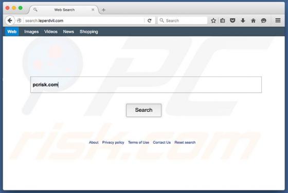 Redireccionamiento a Search.leperdvil.com (Mac)