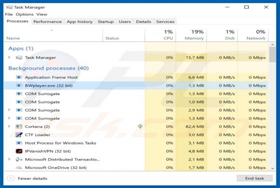 Software publicitario BWplayer