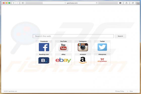 Redireccionamiento a Geofoxip.com (Mac)