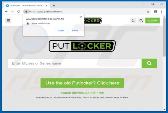 Anuncios de Putlocker