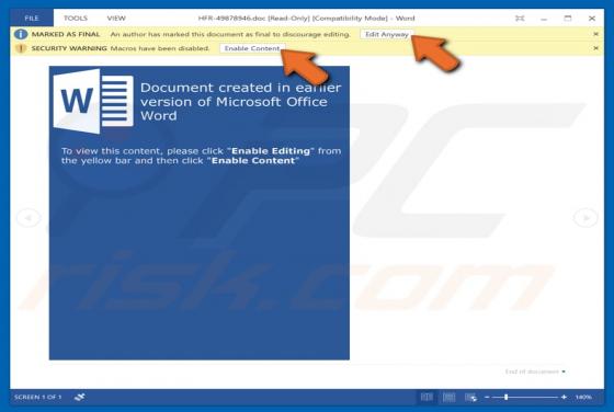 Software malicioso Dridex